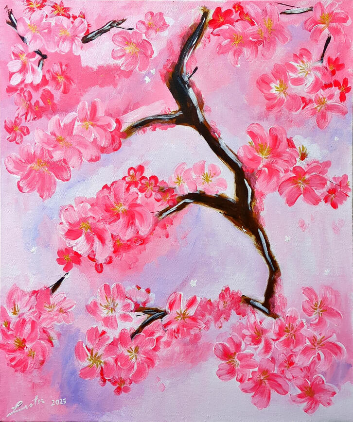 Sakura Series GLD - F8 53x45cm